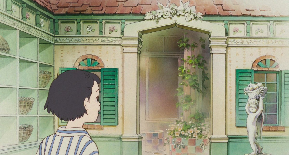 gen_ghibli's tweet photo. #EscenariosGhibli Baños termales, en 'Recuerdos del ayer' (Isao Takahata, 1991). https://t.co/pXMyO8XcEl
