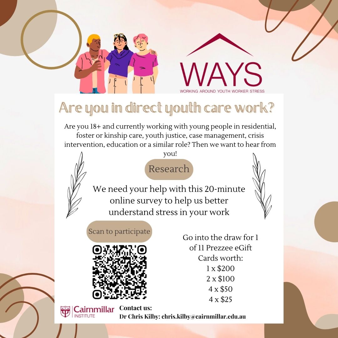 Are you a Youth Worker, Social Worker, Case Manager, Crisis Intervention Worker, or School Counsellor? We want to hear from YOU! Join our study on stress in the youth care workforce and help improve the lives of youth care workers: ow.ly/5qSU50UGCRe