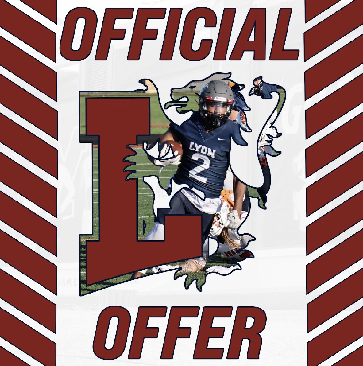 After a good talk with <a href="/LyonHBC/">Chris Douglas 🏈</a>  I’m blessed to receive an offer from Lyon College.