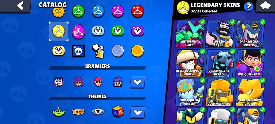 Finally, all legendary skins😌
#BrawlStars