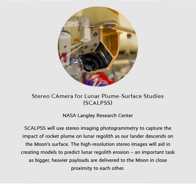 twilly18's tweet image. #blueghost
#SpaceX 

Stereo Camera For Lunar Plume-Surface Studies

&quot;impact of rocket plume on lunar regolith as our lander descends on the Moon&apos;s surface&quot;

fireflyspace.com/missions/blue-…