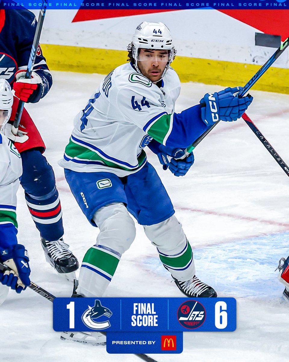 Canucks's tweet photo. Final. https://t.co/kPYfADMsBq
