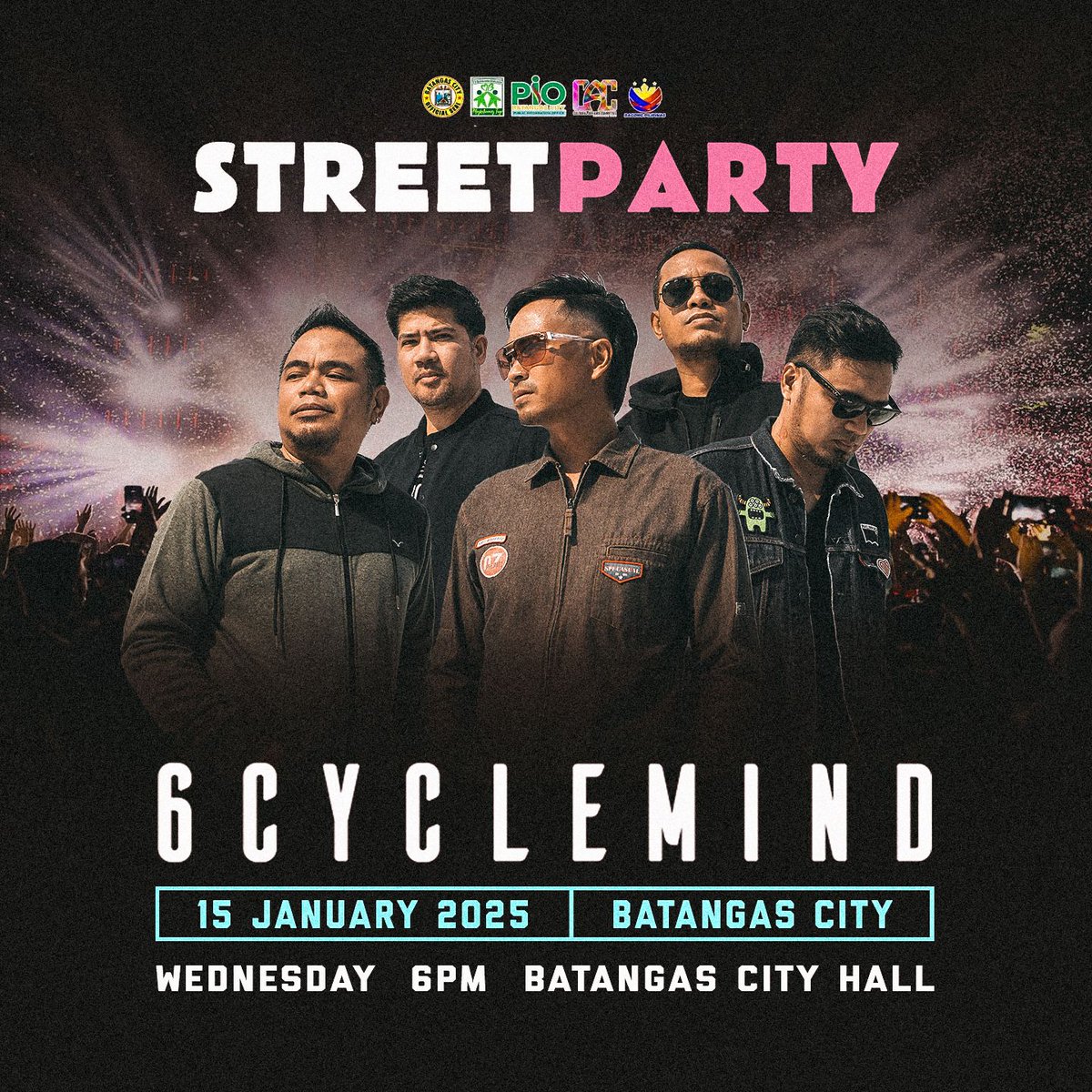 SOUPSTAR (@soupstarent) on Twitter photo Abangan ang <a href="/6CYCLEMIND/">6CYCLEMIND</a> ngayong gabi diyan sa Batangas City Street Party!
Siguradong masaya 'to. Kitakits!!!
#6cyclemind #Soupstar #25YearsOfSoupstarMusic Abangan ang <a href="/6CYCLEMIND/">6CYCLEMIND</a> ngayong gabi diyan sa Batangas City Street Party!
Siguradong masaya 'to. Kitakits!!!
#6cyclemind #Soupstar #25YearsOfSoupstarMusic