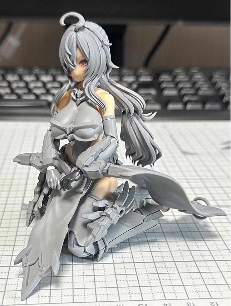 ツクヨミ、正座で座ると和美人感が増して良き。（開発途中だった頃の