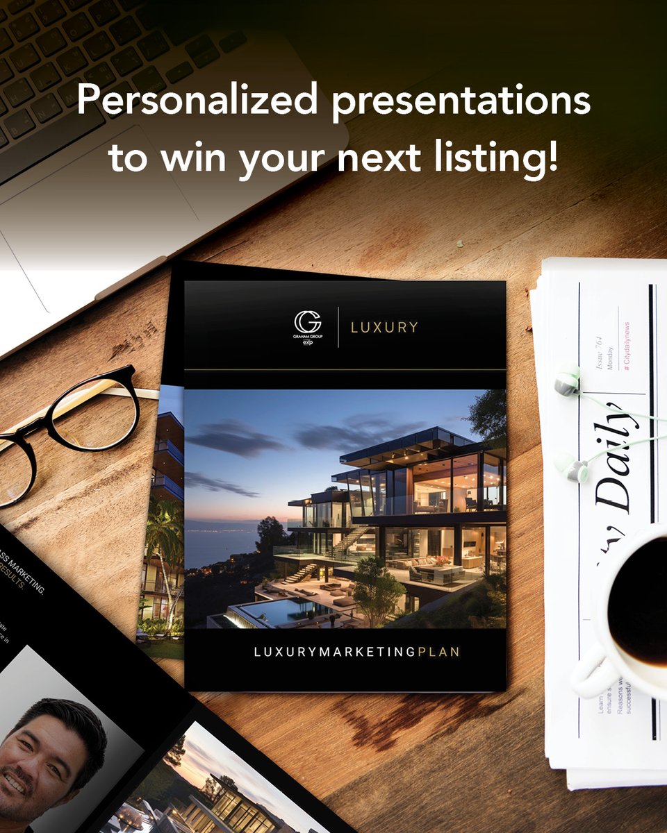 🚀 First impressions matter! Wow your sellers with custom-designed presentations that make you unforgettable! 🌟💼 Let's create something stunning together—message us today! 💬💡 #RealEstateMarketing #CustomDesigns #StandOutFromTheCrowd #WinTheListing
