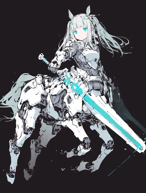 メカニカルケンタウロスガール,かなり癖nijijourney 