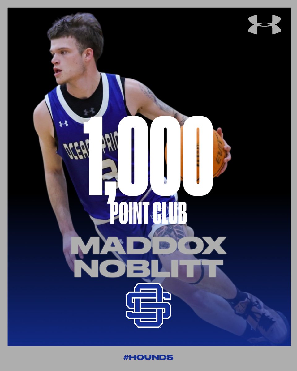 OceanSpringsBB's tweet image. Greyhounds run away with a win tonight on the road at D’Iberville. 

Also, want to recognize Maddox Noblitt for reaching the 1,000 point milestone. Congratulations Maddox!