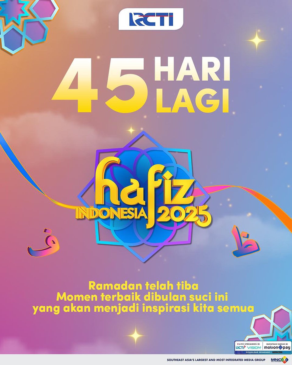 45 HARI LAGI ! Ramadan telah tiba. Banyak kisah inspiratif di Hafiz Indoneia hanya di RCTI! #HafizIndonesia2025 #HafizIndonesia