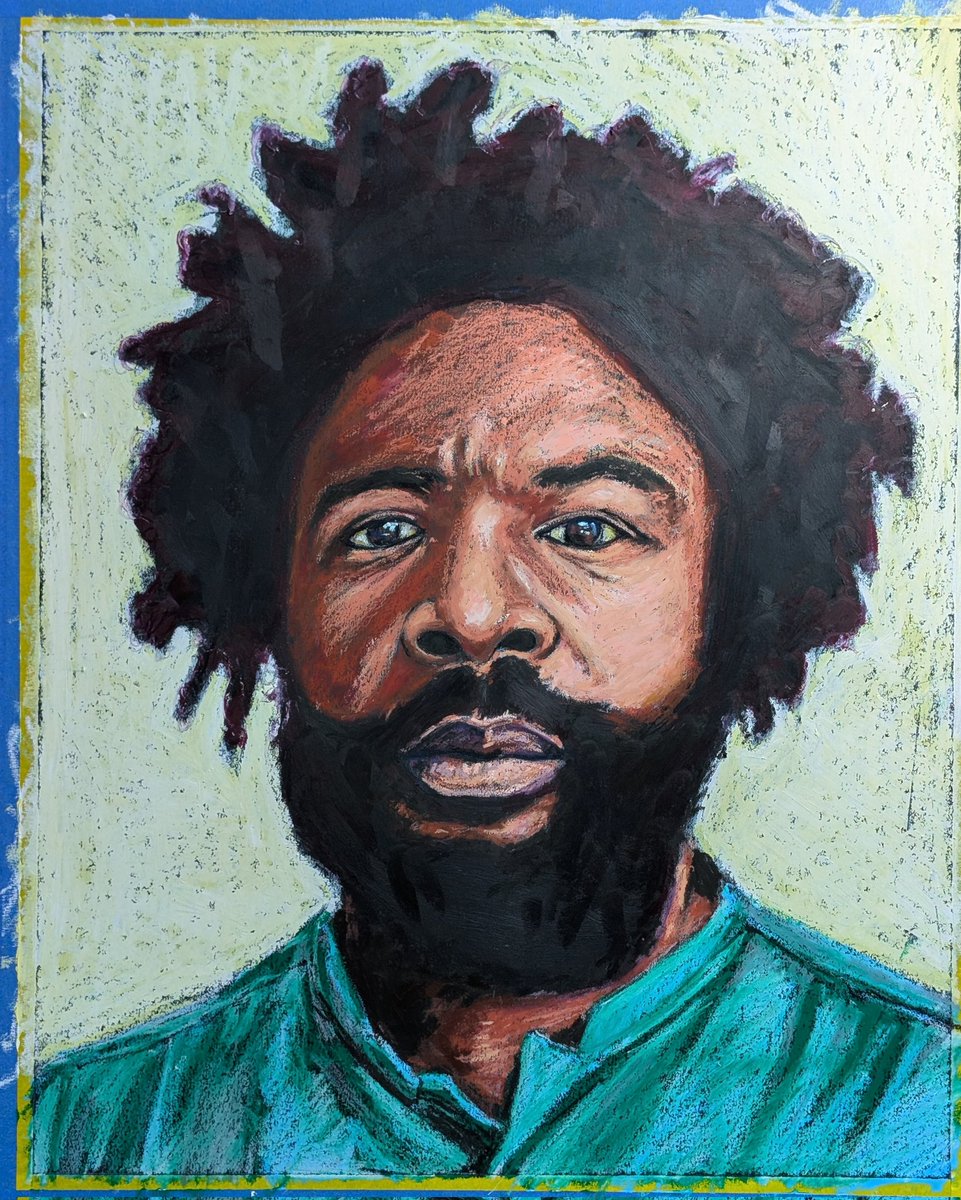 20x25 pastel portraits for my Soul music series. Two more pastels to go then doing oils. And I'll forever be a " #cobbartteacherscreate "