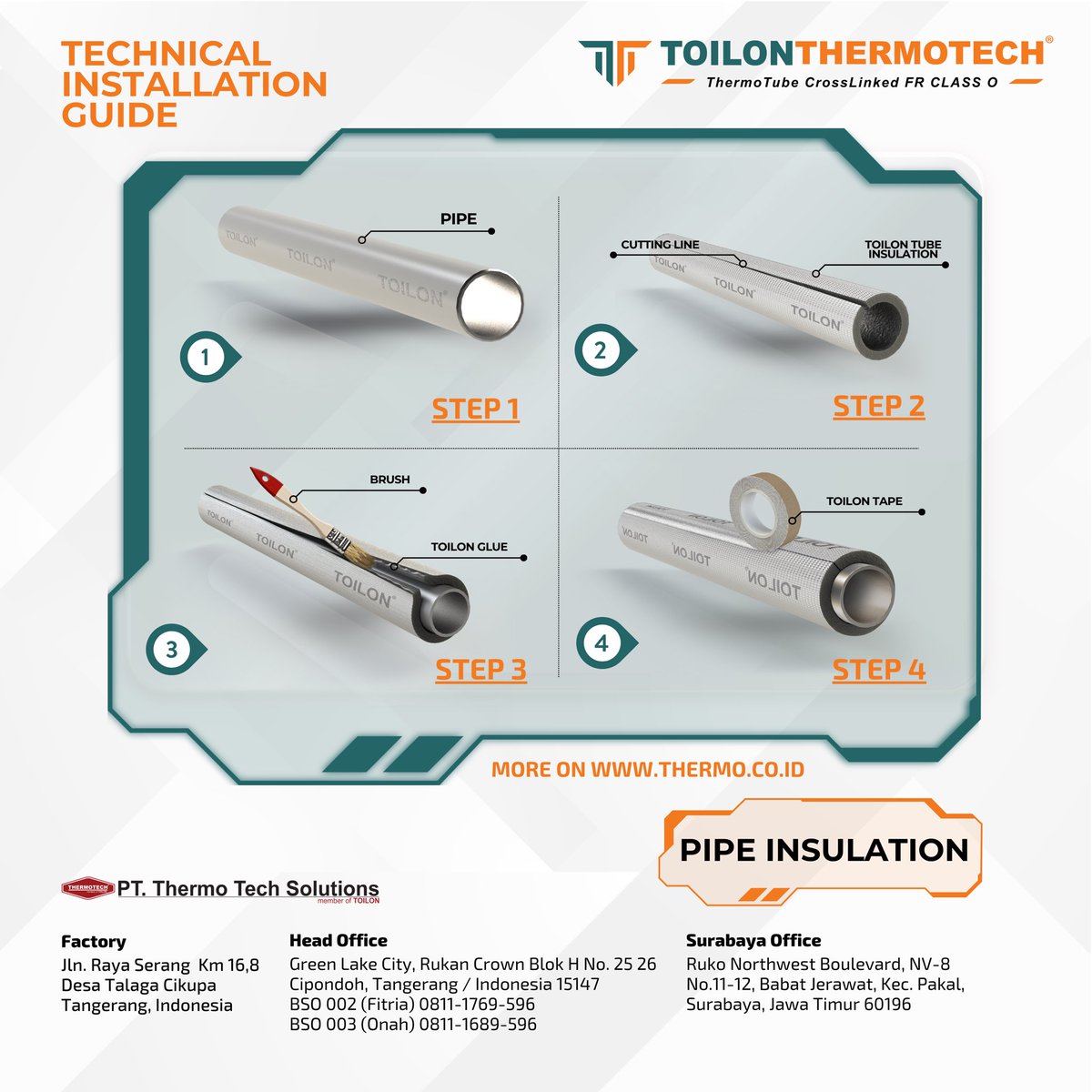 ThermotechIndo1's tweet photo. #ProjectReference
Project : Aqua Subang
Type : Toilon Thermotech Tube IXPE FR Class 0
Application : Pipe Insulation
Benefits of Using Toilon ThermoTube Insulation,
1️⃣The highest Fire Rating Class 0
2️⃣Strong With Anti Tear Aluminum
3️⃣Water Resistance Protect https://t.co/Icn6H5ZgTs