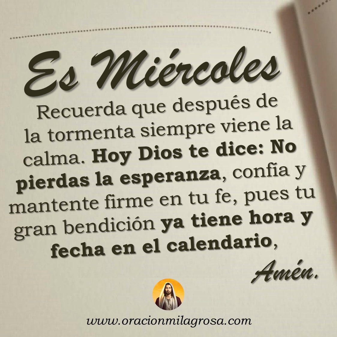 Oración para hoy miércoles 15 de enero 👉 youtu.be/5p4lKuvBz1k ✨