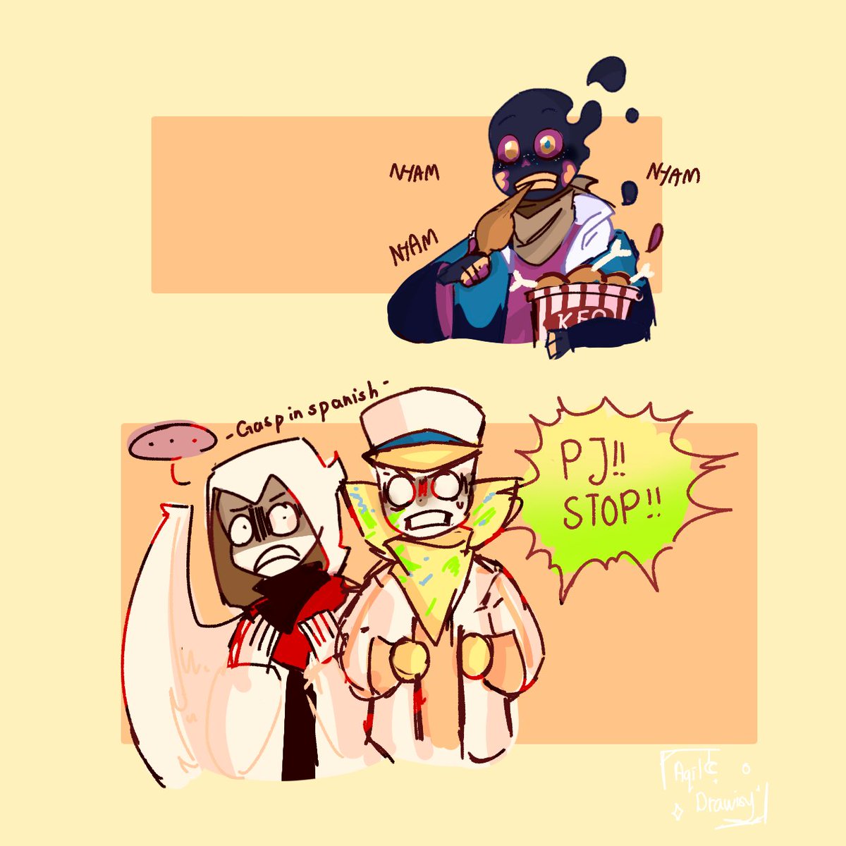 milo_cally's tweet image. Pj =) 

Paperjam sans belongs 7goodangel / Palette Sans belongs lasserbatsu/ Goth Sans belongs Nekophy 
#undertaleau #ship #shipchildren #paperjamsans #palattesans #Gothsans