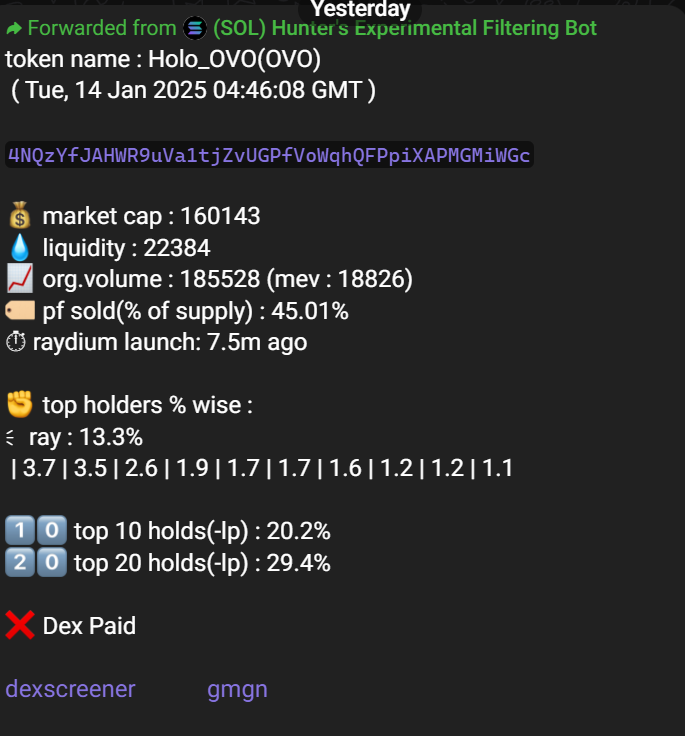 thehunterbaker's tweet photo. last 24h bot performance
$devann $ovo $ww $buidl $omni $dwain $goatye $tana $maaa $orca $fatty #pixieai $rhun #gintonic $jarvis $mochi $agm $kot $scrnx $angela #codergf $rsi $sfc $celb $byte $titan $irs $ers $lock
bot updates : https://t.co/EAEvgXXsRK
not financial advice! https://t.co/JrDizngRh8