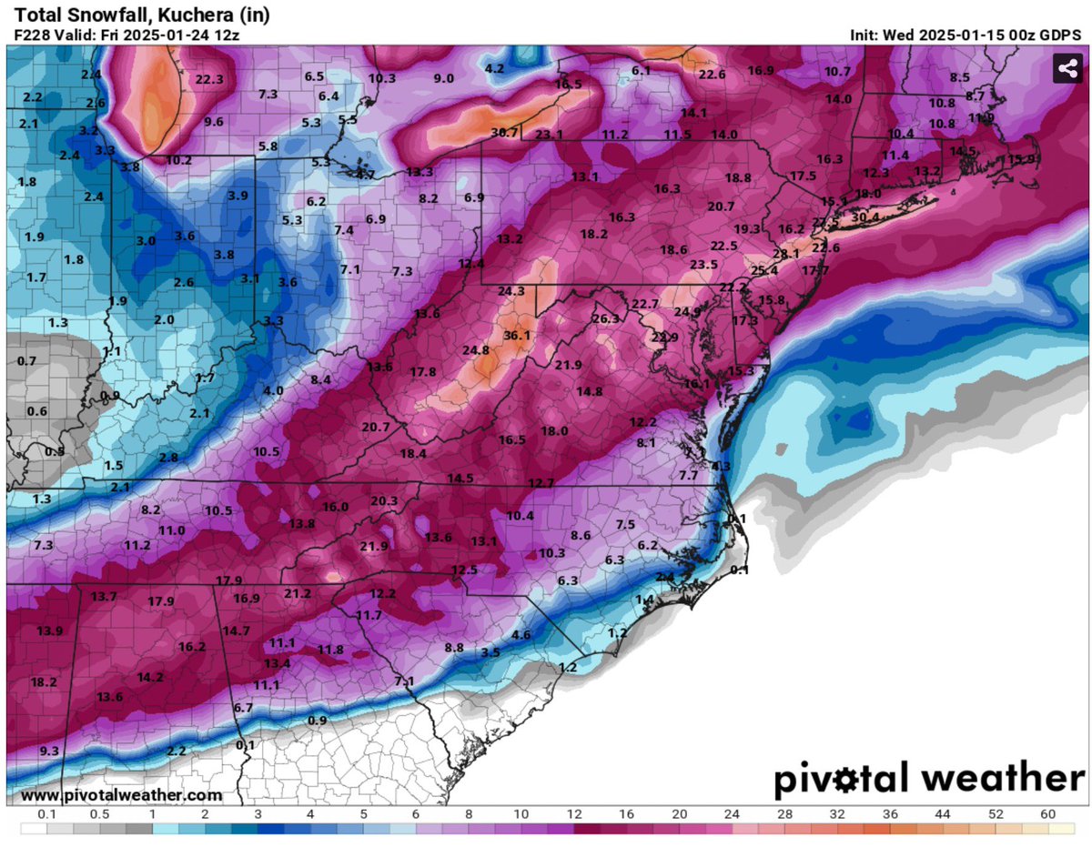 sami733777's tweet image. King CMCCCC

Our second most reliable model the CMC has a major blizzard for the DMV area 20-26” of heavy snow expected ❄️❄️❄️❄️❄️

#wxtwitter #MdWx #LOCKITIN