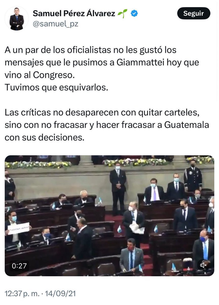 DarkSide (@dvader___) on Twitter photo Un XPost en la historia del diputado <a href="/samuel_pz/">Samuel Pérez 🌱</a>, alias La Caprichosa,
—el cual regresa del pasado a morderle la yugular y decirle "NO sea #DobleMoral, diputado".
<a href="/CongresoGuate/">Congreso Guatemala</a> Un XPost en la historia del diputado <a href="/samuel_pz/">Samuel Pérez 🌱</a>, alias La Caprichosa,
—el cual regresa del pasado a morderle la yugular y decirle "NO sea #DobleMoral, diputado".
<a href="/CongresoGuate/">Congreso Guatemala</a>