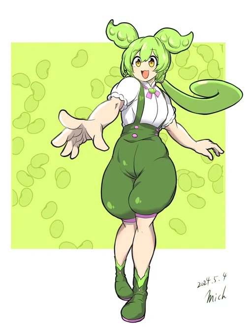 #これを見た人はずんだもんを貼る そういや一回だけ描いたことあったっけな。。