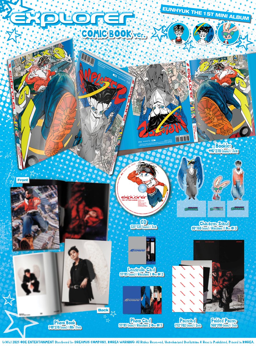 EUNHYUK THE 1ST MINI ALBUM [EXPLORER] Comic Book Ver