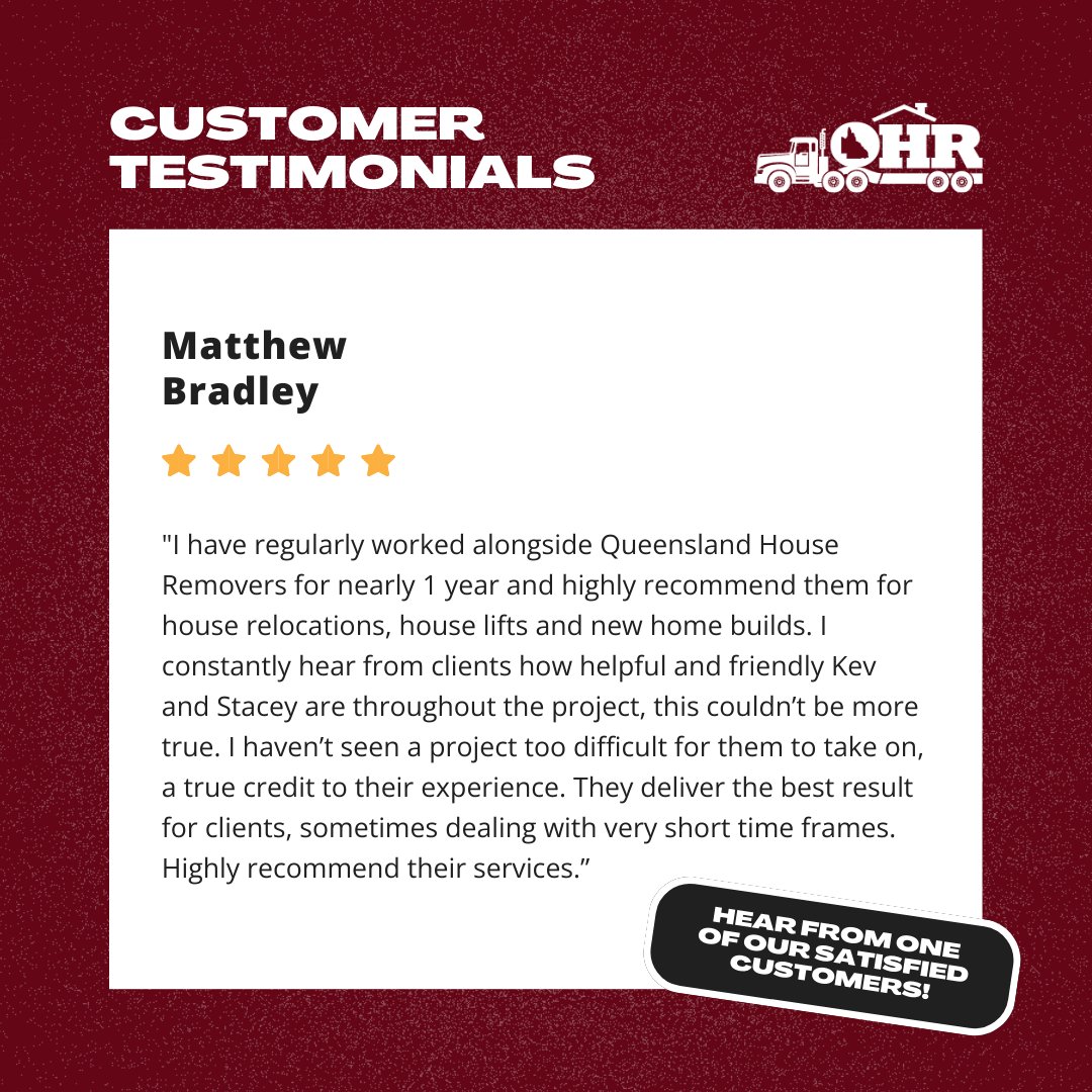 QldHRemovers's tweet image. 🌟Thanks Matthew Bradley for the glowing review! 

Kev &amp;amp; Stacey, you rock! For relocations, lifts &amp;amp; builds, trust us. 

Learn more: bit.ly/47dmNzG

#CustomerLove #HouseRelocation #BuildingDreams #QueenslandHouseRemovers