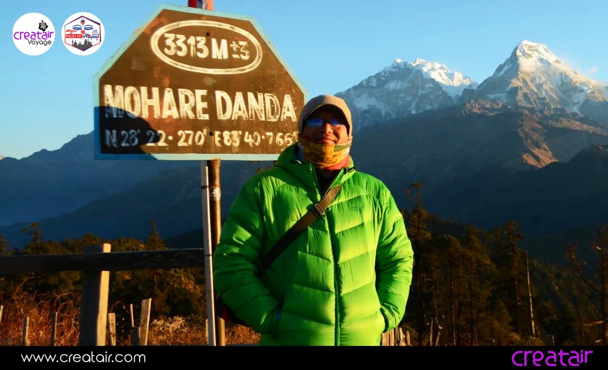 Jesmarden's tweet photo. [Creatair®Nepal]
Ghorepani Poon Hill Trek (Annapurna Sunrise View Trek) is recognized as one of the best sunrise views in the world. Niraj Tamrakar of Faces of Nepal and collaborator of Creatair Voyage bring you the view from Khopra Danda https://t.co/WUhttPj4ZR