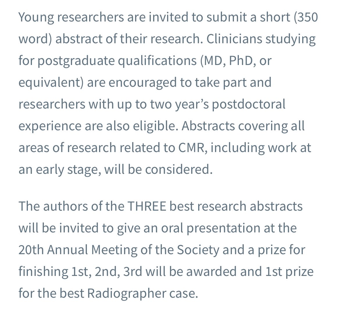 ⚠️Attention all Young Investigators. 

📝Submit your abstracts for the  @bscmr 20th Annual Meeting @ King College London, Strand on 1st April.

⛔️Deadline - for abstracts submission 28th February @ 5pm 

👀See picture below for info &amp; click the link ⬇️
tinyurl.com/5dezrm3c