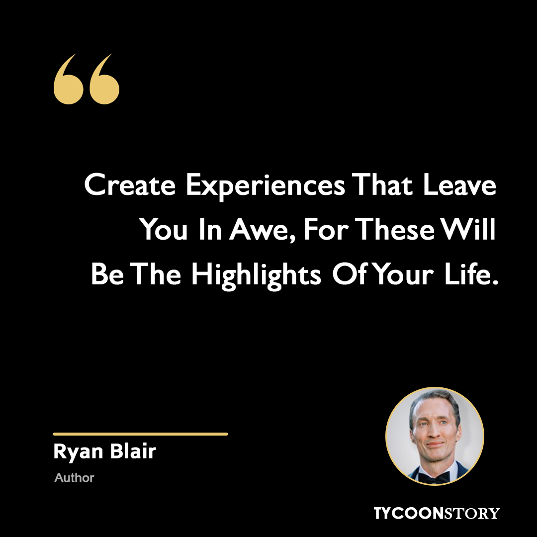 TycoonStoryCo's tweet photo. #quoteoftheday
"Create experiences that leave you in awe, for these will be the highlights of your life." – Ryan Blair✨
What will you do today to make life unforgettable? 🌟
#Motivation #LifeQuotes #RyanBlair #Success #DailyMotivation #Inspiration
https://t.co/ZRjBOSKXFh https://t.co/ZcMkH3gmMR