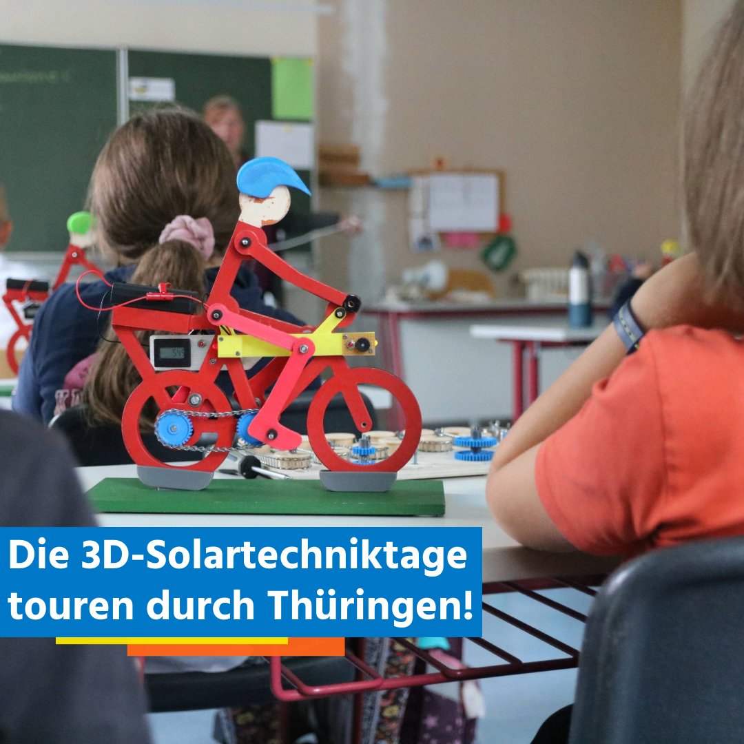 +++ Die 3D-Solartechniktage touren durch Thüringen!+++

Heute fiel an der Grundschule Magdala der Startschuss für die diesjährigen 3D-Solartechniktage – ein Projekt, das  Klimaschutz direkt ins Klassenzimmer bringt.

👉  Termine und Infos findet ihr hier: tinyurl.com/Solartechnikta…
