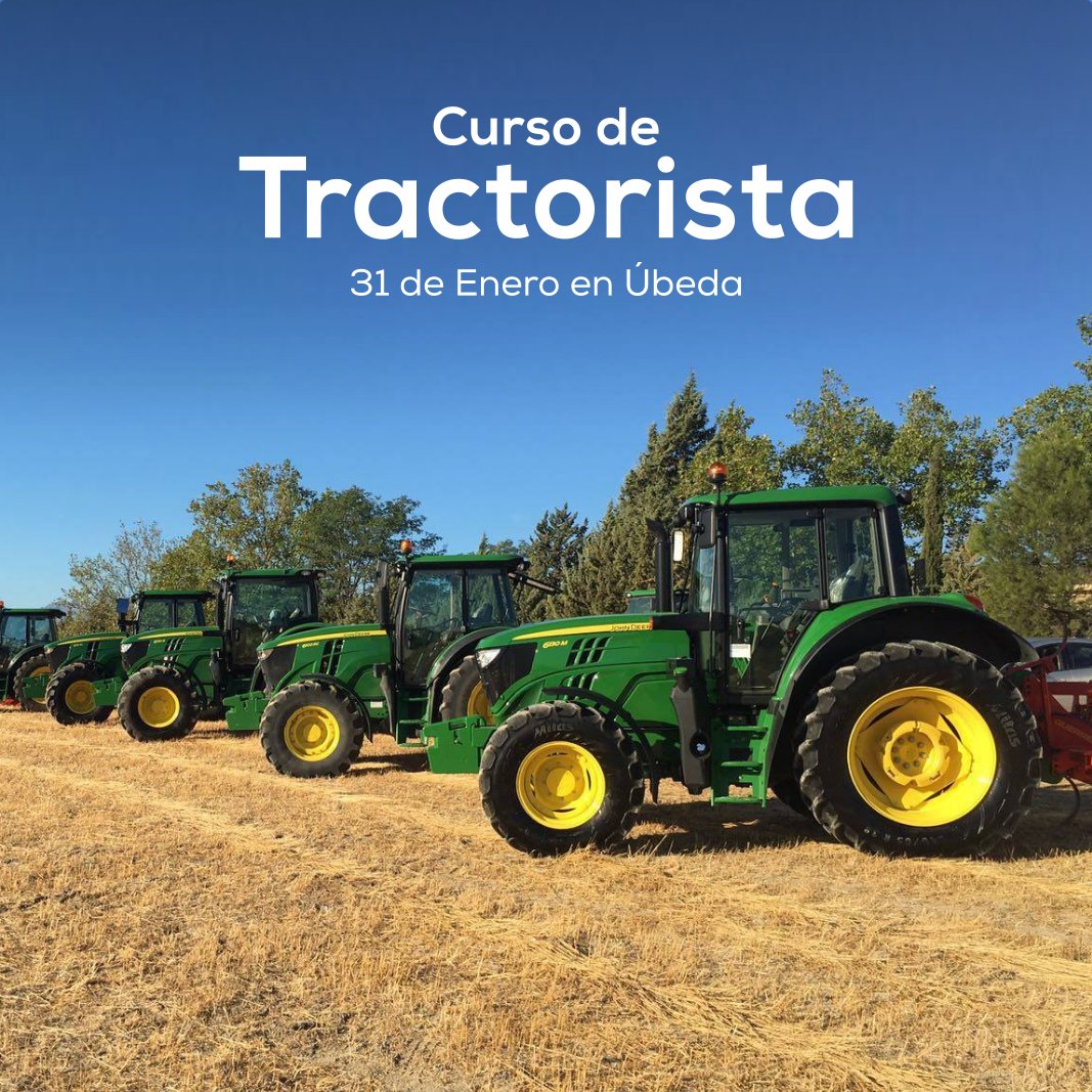 Curso de Capacitación en el Uso y Manejo de Vehículos Agrícolas: Tractorista. En Úbeda el 31 de Enero. Para más información llámenos al 953 79 50 15 o visítenos en Avenida de la Libertad 50. Úbeda.

grupoforma.org/es/g-8687/capa…

#curso #tractor #tractorista #Úbeda #agricultura