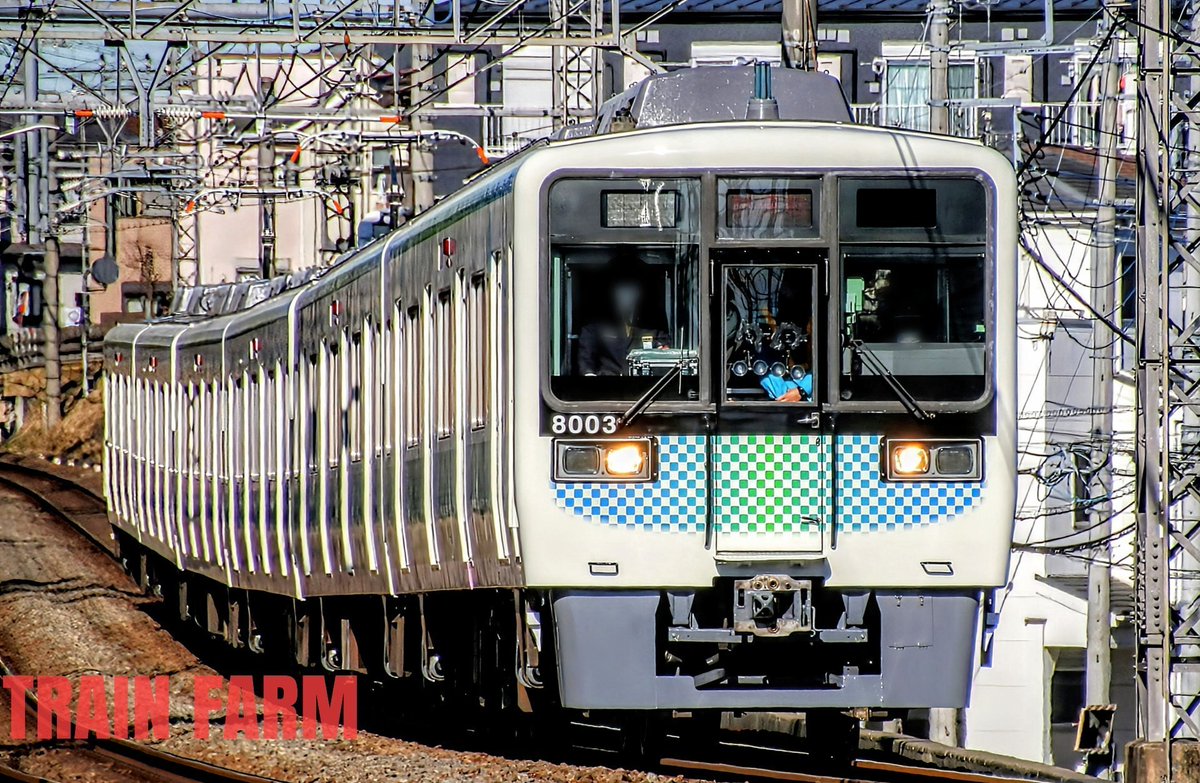 TrainFarm's tweet photo. 西武8000系(8103F)
出場試運転が行われました。

2025年1月14日 https://t.co/wVL119QjN3