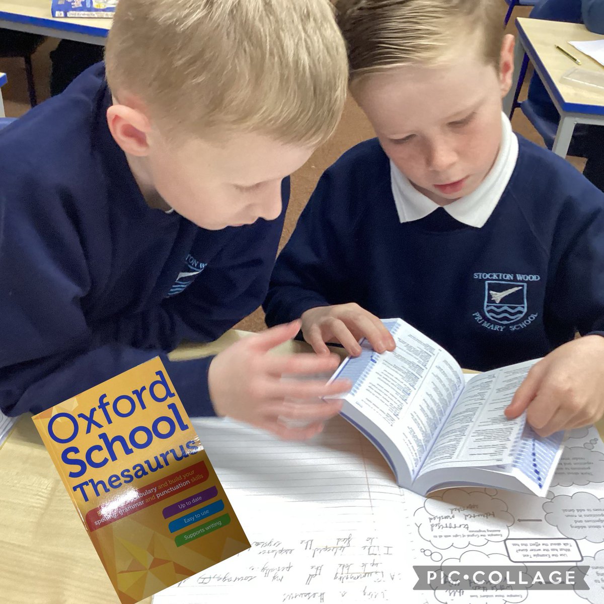 Today we’ve been learning how to use a thesaurus to find better words. #stocktonwoodenglish