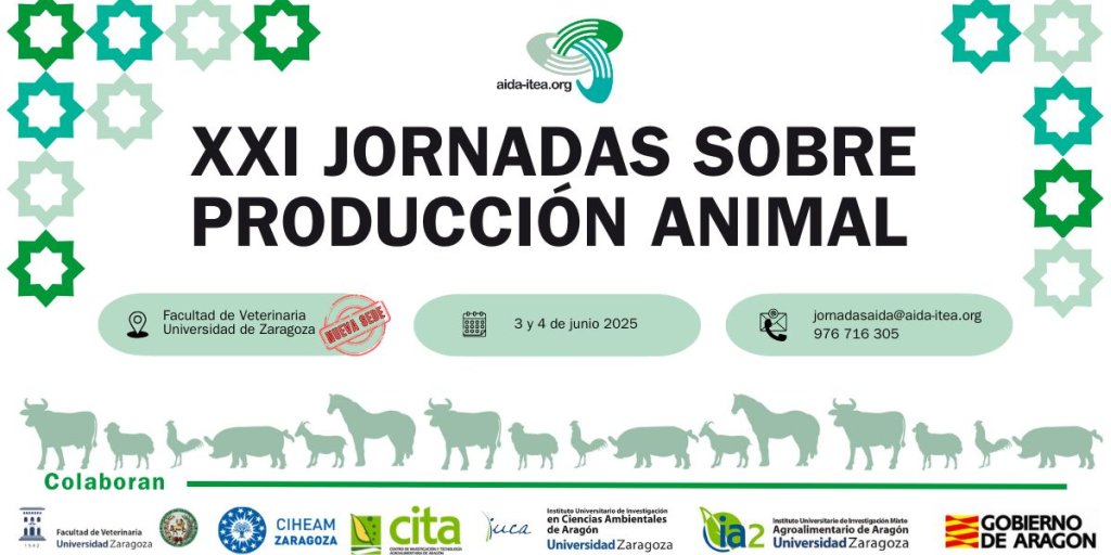 Asoc. Interprofesional para el Desarrollo Agrario (@aida_itea) on Twitter photo 📣RECUERDA: XXI Jornadas Sobre Producción Animal AIDA
🗓️3-4 junio de 2025 en <a href="/FVeterinariaUZ/">FacVeterinariaUNIZAR</a> ¡¡NUEVA SEDE!!
📄Aún estás a tiempo de enviar tus comunicaciones: plazo hasta el 31 de enero de 2025.
Toda la información en: aida-itea.org/index.php/jorn… 📣RECUERDA: XXI Jornadas Sobre Producción Animal AIDA
🗓️3-4 junio de 2025 en <a href="/FVeterinariaUZ/">FacVeterinariaUNIZAR</a> ¡¡NUEVA SEDE!!
📄Aún estás a tiempo de enviar tus comunicaciones: plazo hasta el 31 de enero de 2025.
Toda la información en: aida-itea.org/index.php/jorn…