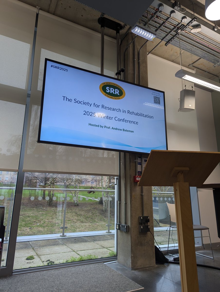 Very excited to be here at The Society of Research in Rehabilitation. It will be an informative day with lots of research presentations and speakers. #srrwinterconference2025