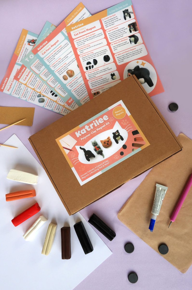 catsinoxford's tweet photo. Sign up to #CraftForCats with our polymer clay kit.
The perfect family activity, enjoy shaping the clay to create your favourite cats. Attend the live craftalong on Saturday 22 March where we’ll show you how to create your set of magnets.
Find out more: https://t.co/65pzlMrqKU https://t.co/UCYVw8LQYu