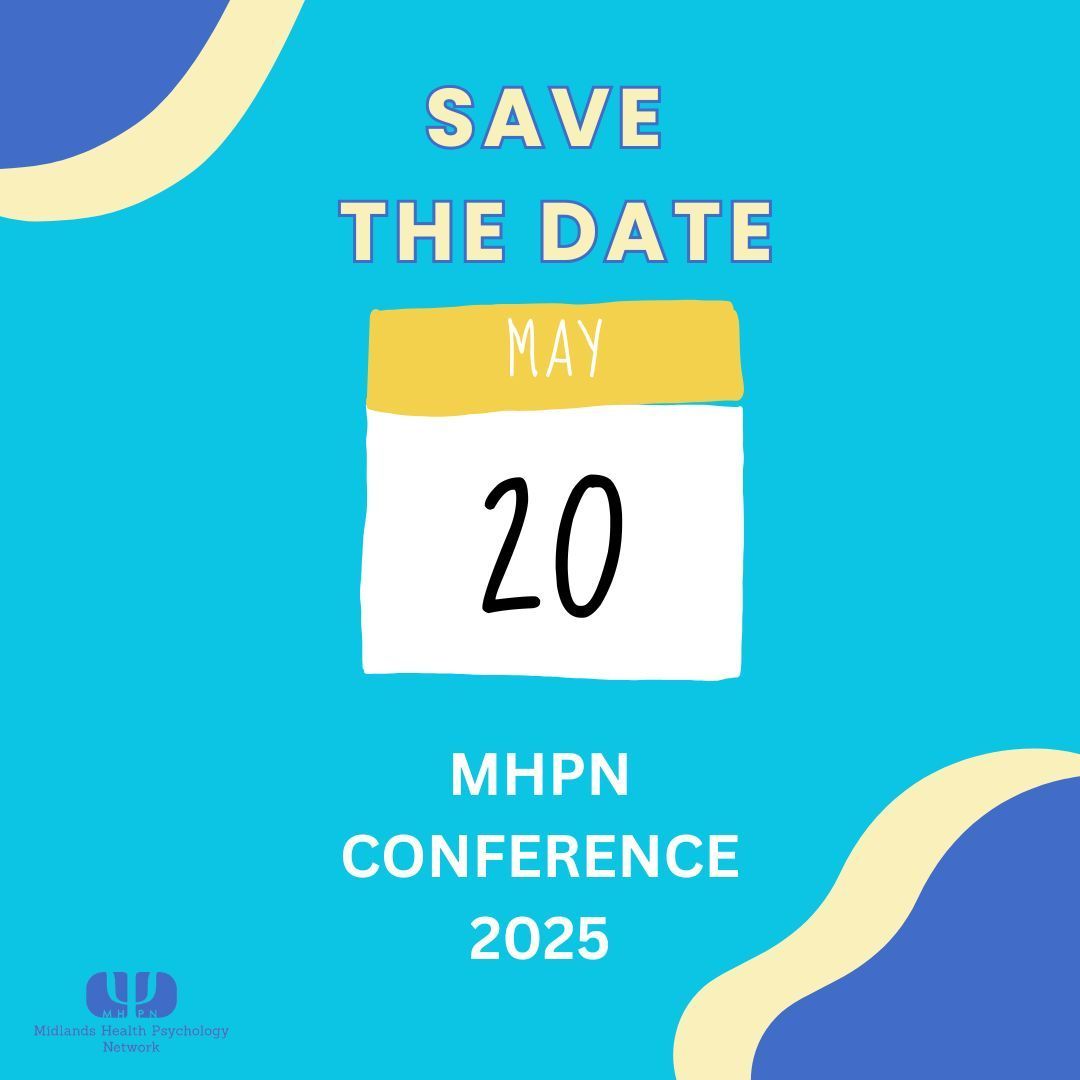 MidsHealthPsych's tweet image. 📅 Save the Date! 🎉 The MHPN Conference is coming soon!  Stay tuned for more details! #MHPNConference #HealthPsychology
