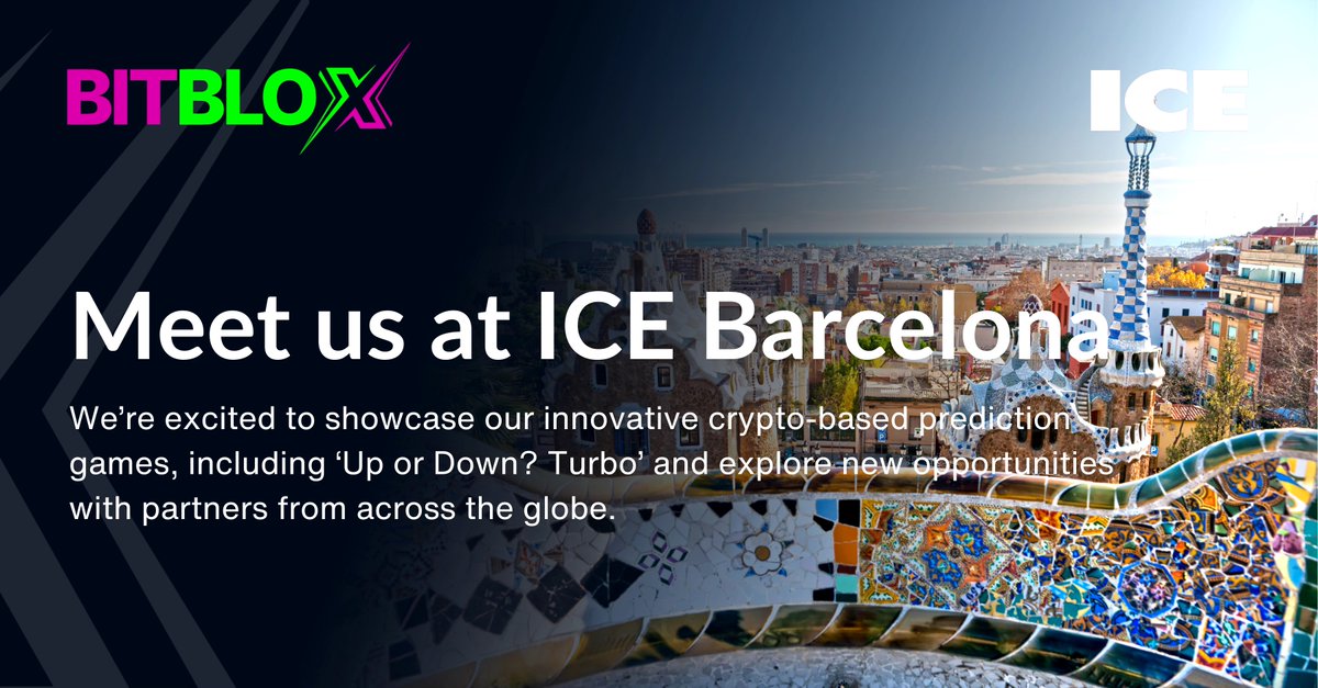 The countdown to #ICE2025 is on!

Whether you're an operator, aggregator, or industry enthusiast, if you want to learn more about how #BitbloxGames can enhance your platform or discover the future of #CryptoPredictionGames book a meeting today. 📅

#iGaming