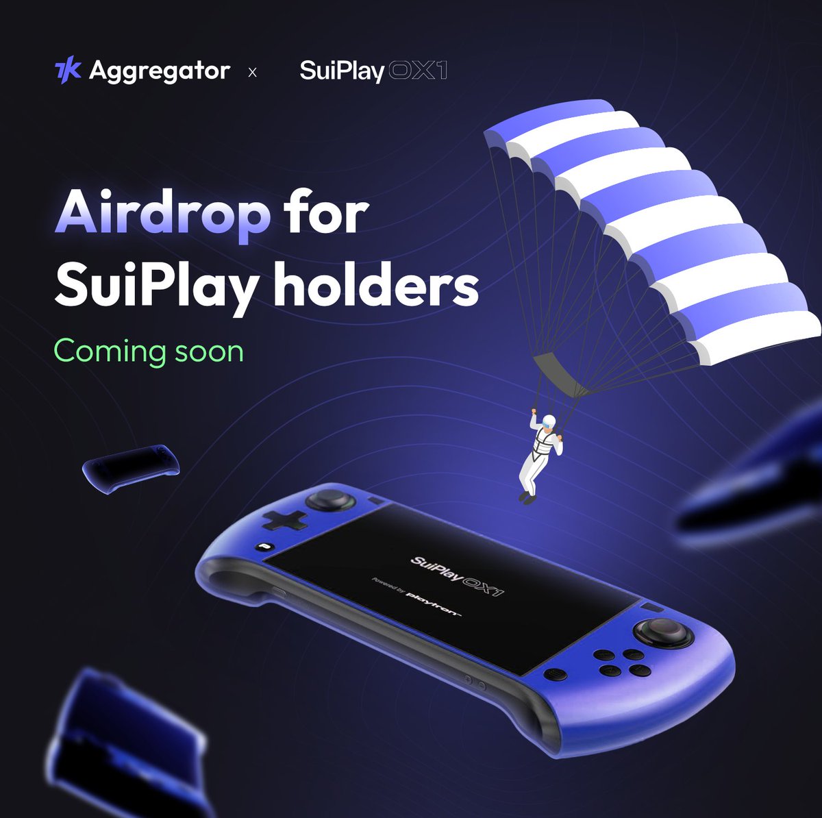 7k_ag_'s tweet photo. 🎮 @SuiPlay holders: Your 7K airdrop is loading!

📅 Early 2025. Exclusive allocation awaits.

RT to spread the good news! https://t.co/HbuqpwX9af