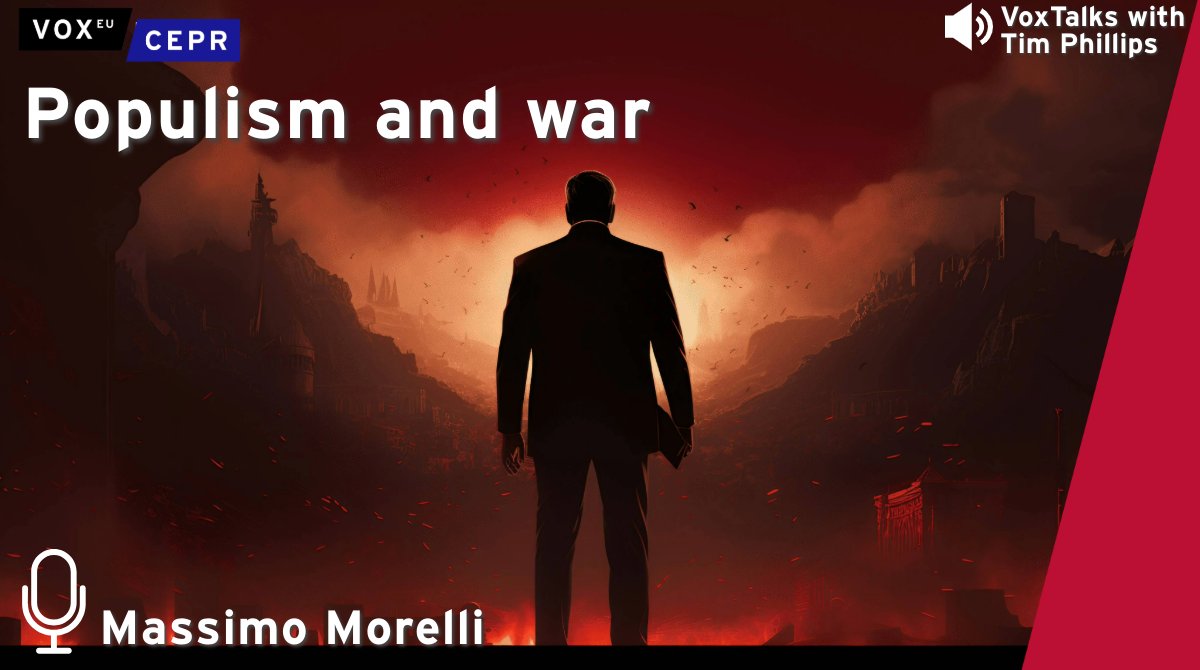 voxeu's tweet photo. 🎧 In this #VoxTalks with @timsvengali, recorded at the 3rd @kielinstitute-CEPR #Geoeconomics conference, Massimo Morelli @Unibocconi discusses his research on how populist leaders like Trump reshape global peace, inequality & conflict risk
🔗 Listen now: https://t.co/3Nge3pufzk https://t.co/45u3QqLpEE
