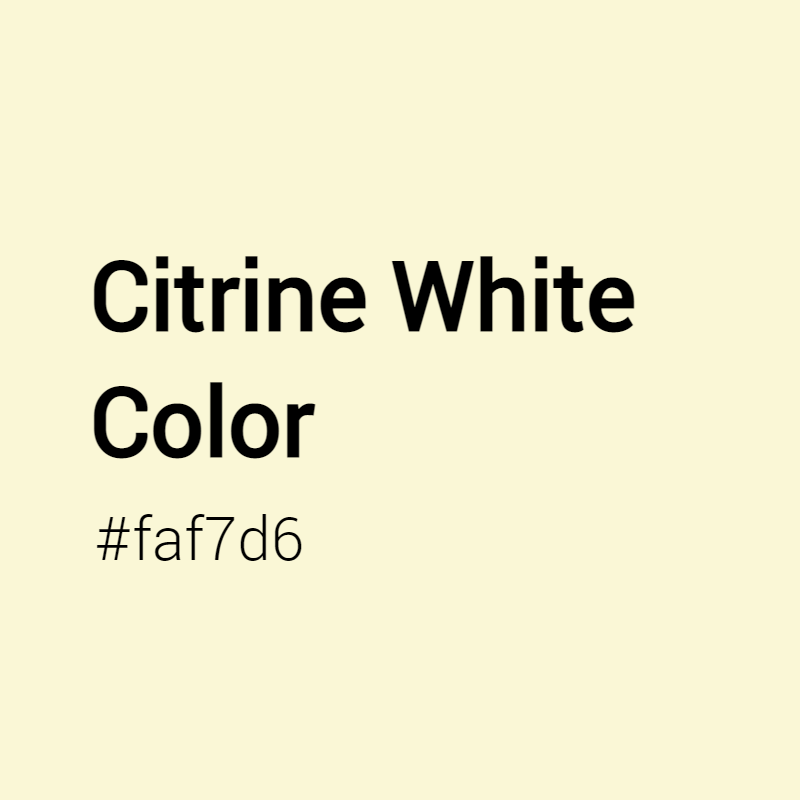 crispedge's tweet photo. Citrine White color #faf7d6 A Warm Color with Yellow hue!
Tag your work with #crispedge
https://t.co/DpAVYLrBBA
#WarmColor #WarmYellowColor #Yellow #Yellowcolor #CitrineWhite #Citrine #White #color #colorful #colorlove #colorname #colorinspiration https://t.co/YxZX4xGCRQ