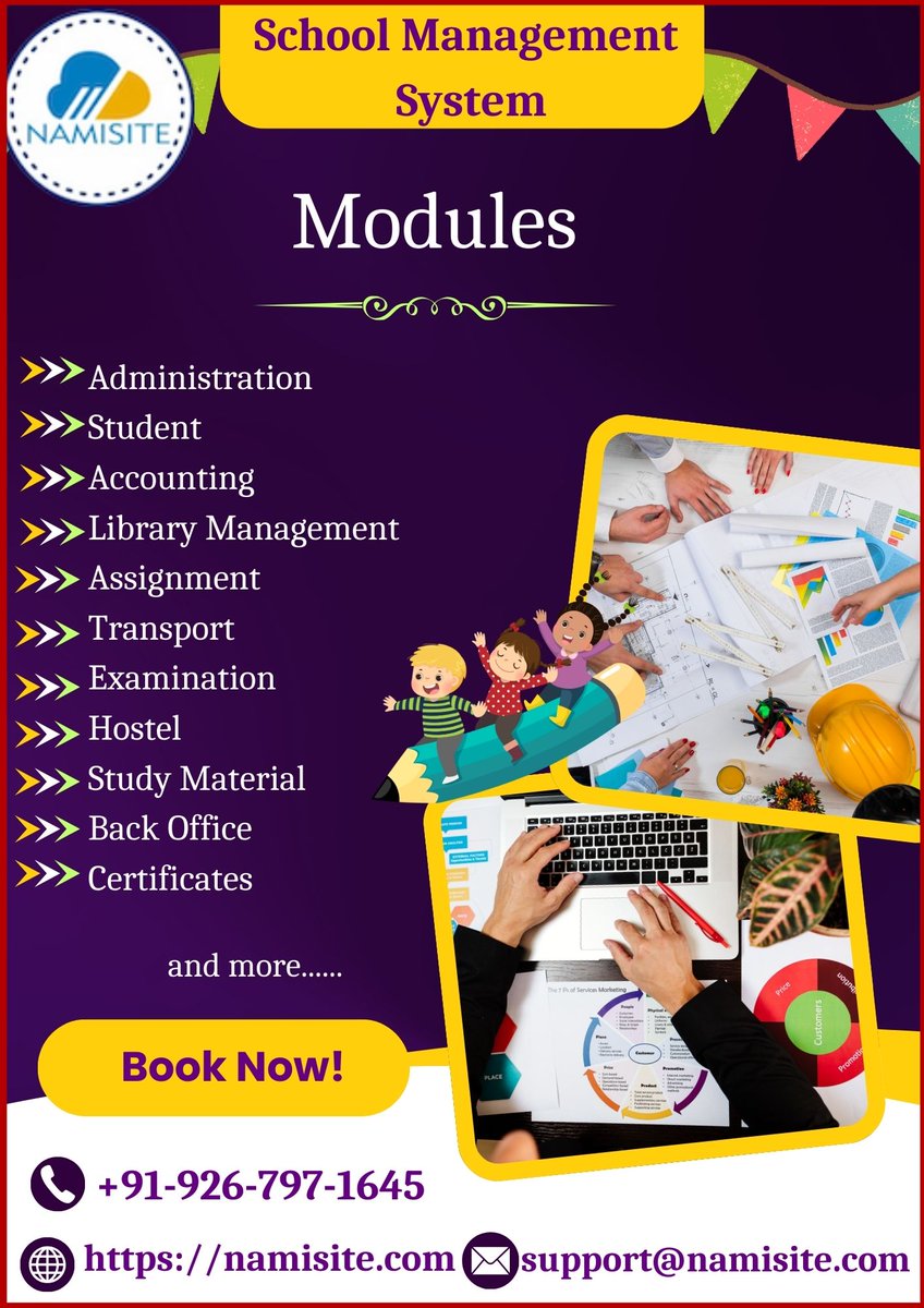NAMISITE (@namisite1) on Twitter photo Best School/College Management Software & Systems By NAMISITE
Email Id: -support@namisite.com
Phone No:- +91-926-797-1645
visit: namisite.com
#school #schoolerpsoftware #schoolsystem #schoolmanagement #schoolmanagementsystem #schoolmanagementsoftware Best School/College Management Software & Systems By NAMISITE
Email Id: -support@namisite.com
Phone No:- +91-926-797-1645
visit: namisite.com
#school #schoolerpsoftware #schoolsystem #schoolmanagement #schoolmanagementsystem #schoolmanagementsoftware