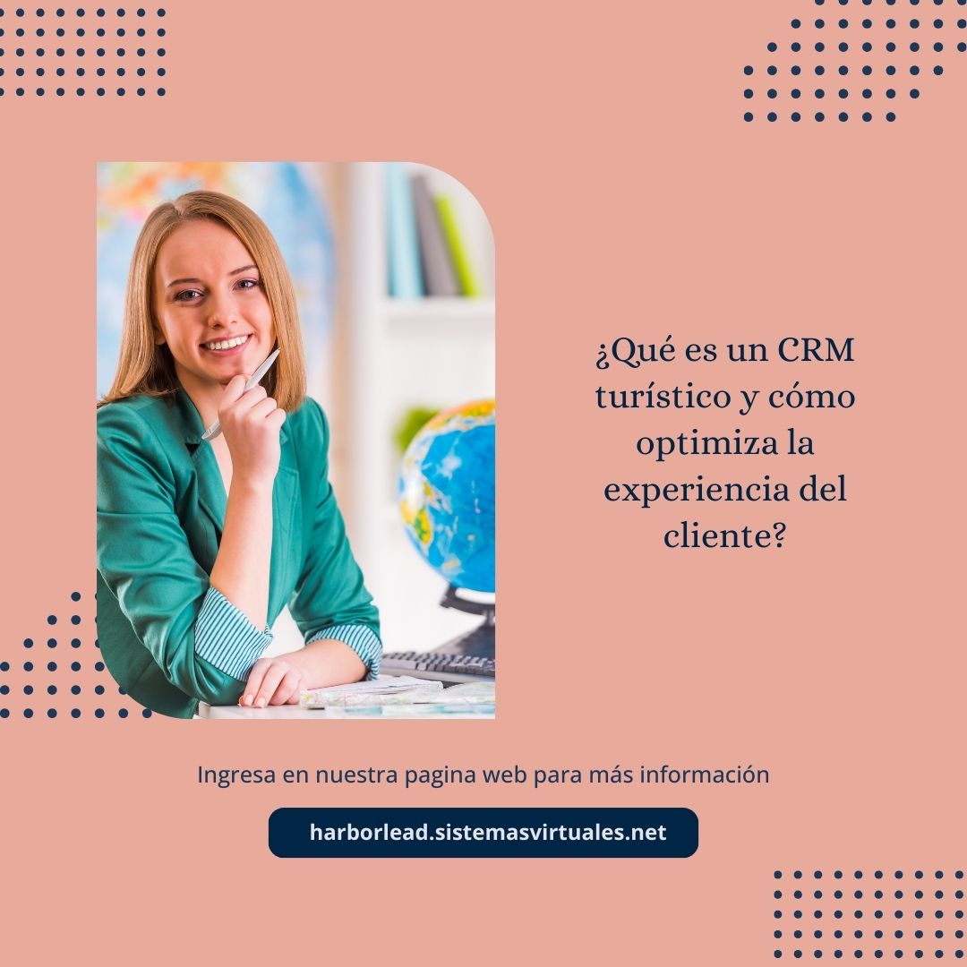 HarborLead's tweet photo. Un CRM centraliza datos y personaliza la experiencia de los clientes. 🧳 Fideliza y mejora las interacciones. 🚀 ¿Tu negocio ya tiene uno? Es el momento de transformarte. 💼 #CRM #TurismoDigital https://t.co/83EmwnnDTy