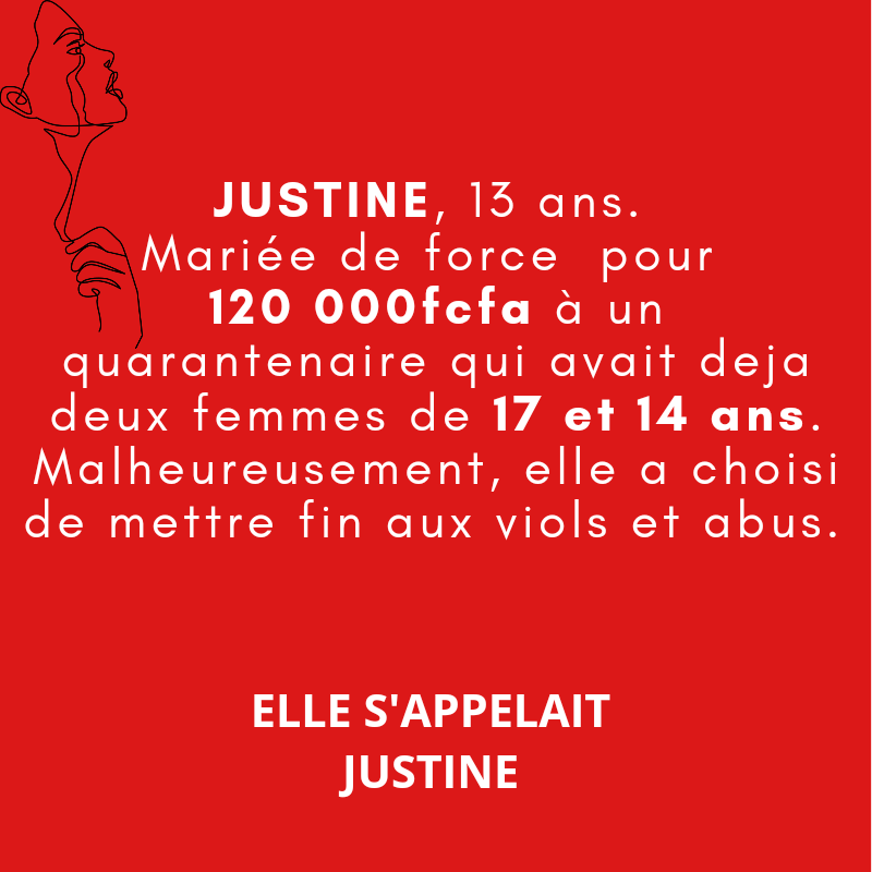 N'écrivez pas "fille de 13 ans". Elle s'appelait Justine. Et ce nom doit résonner à Notsè, au Togo et dans le monde entier #VBG