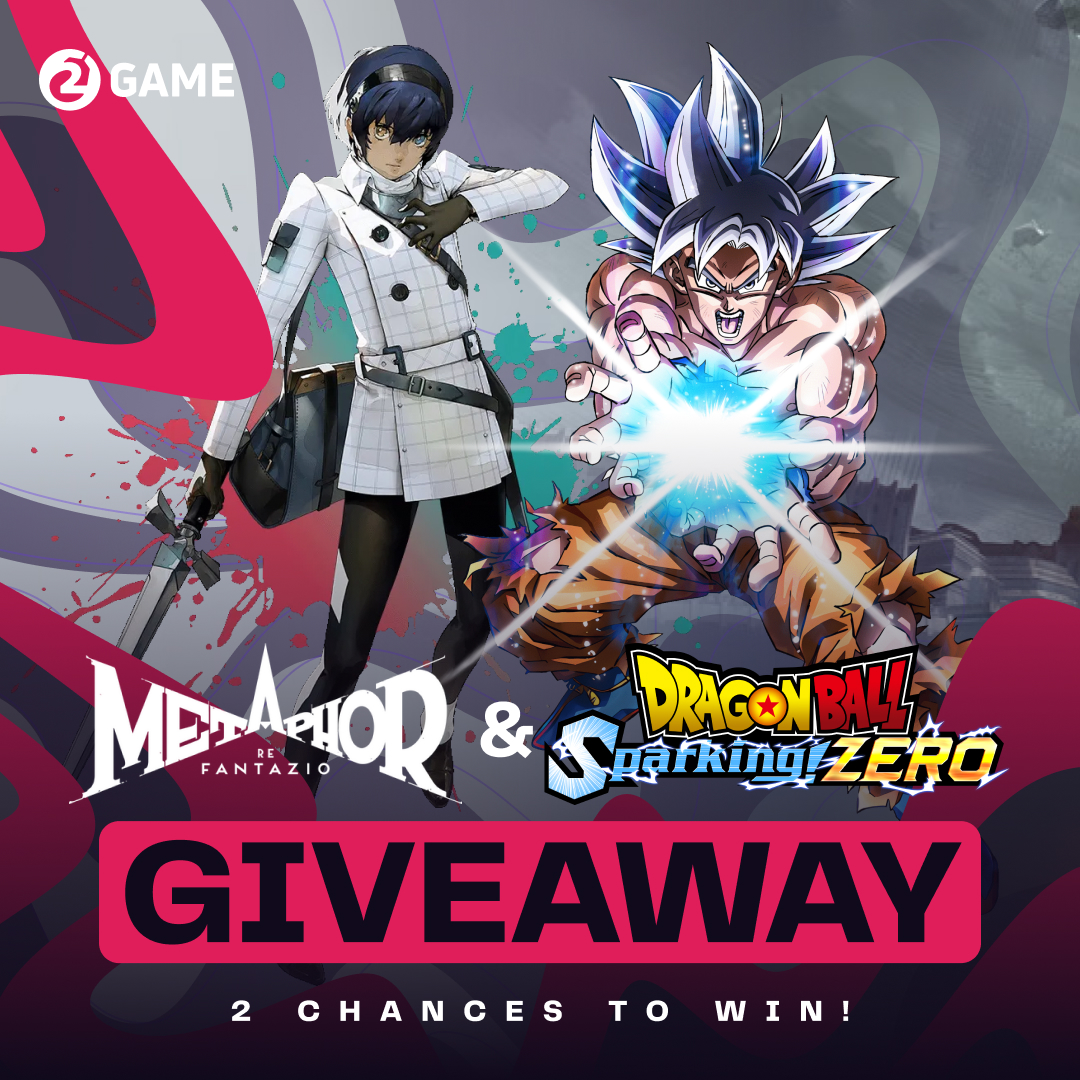 2game's tweet image. 🔥GIVEAWAY ALERT 🔥
We're giving away one key for Metaphor: ReFantazio and one key for Dragon Ball: Sparking! ZERO! To enter, all you have to do is:
1⃣ Follow us  
2⃣ Like the post 
3⃣ Retweet
4⃣ Comment which game you want to win!  Good luck!    #SparkingZero #MetaphorReFantazio…