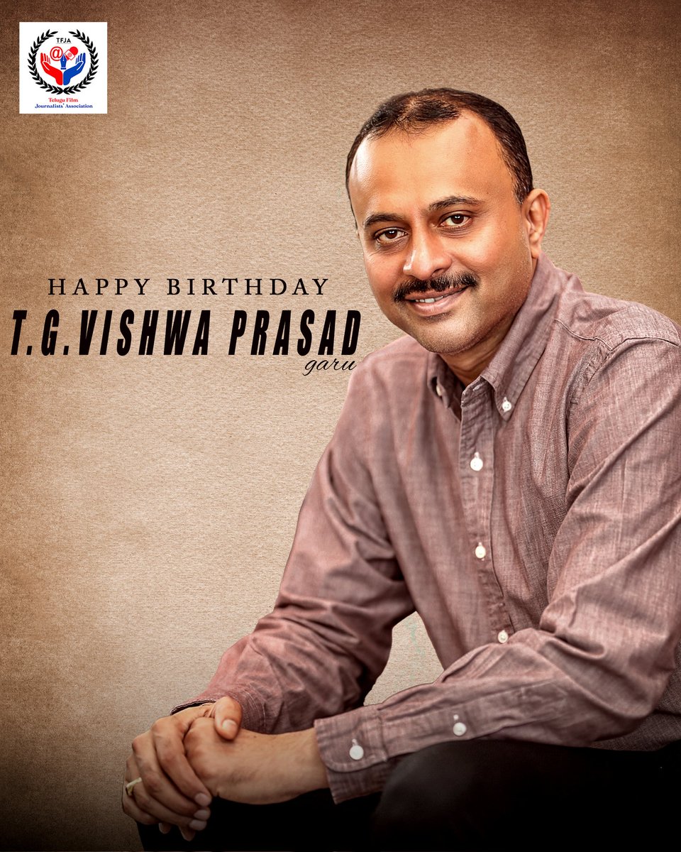 Telugu Film Journalists Association (@filmjournalists) on Twitter photo Happy Birthday to incredible producer and successful entrepreneur, <a href="/vishwaprasadtg/">Vishwa Prasad</a> Garu๐โจ
Wishing you a wonderful day of celebration and a year of continued success and happiness ๐
- Team <a href="/FilmJournalists/">Telugu Film Journalists Association</a>
<a href="/peoplemediafcy/">People Media Factory</a> #HBDTGVishwaPrasad Happy Birthday to incredible producer and successful entrepreneur, <a href="/vishwaprasadtg/">Vishwa Prasad</a> Garu๐โจ
Wishing you a wonderful day of celebration and a year of continued success and happiness ๐
- Team <a href="/FilmJournalists/">Telugu Film Journalists Association</a>
<a href="/peoplemediafcy/">People Media Factory</a> #HBDTGVishwaPrasad