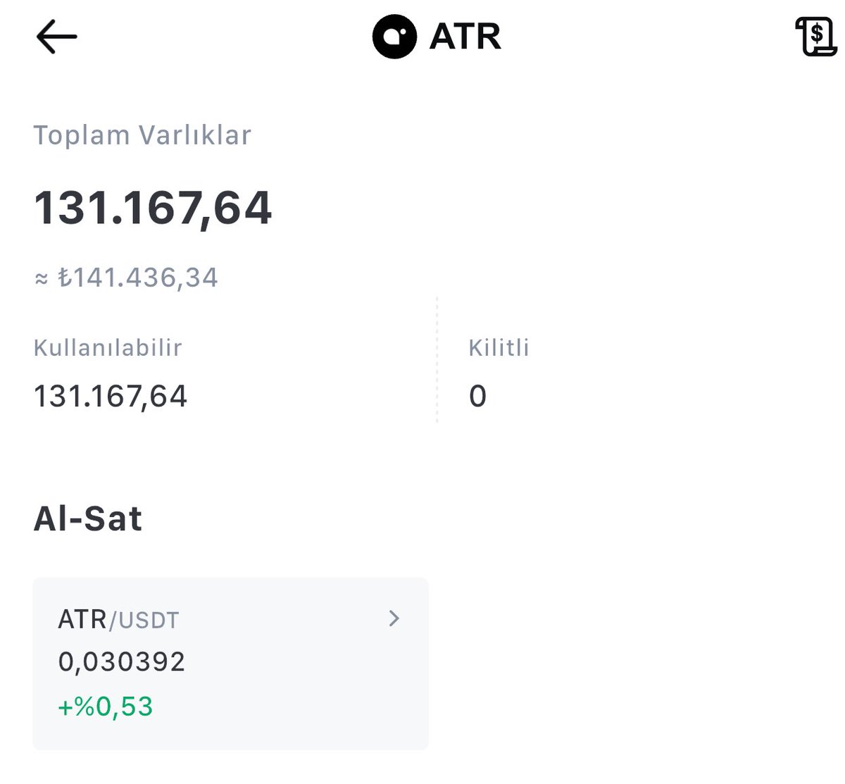 Alım yapıyorum ✅

#ATR Solona ekosisteminden bir RWA 

🔶Bir süredir takipteyim, beğendiğim bir proje ve potansiyel vadediyor. 
🔶Ayrıca Teknik olarak büyük bir alçalan kama oluştu ve destekten beklediğim tepki geldi.

-Güncel fiyat 0.030 dan maliyetlendim. 

Bugün gelecek