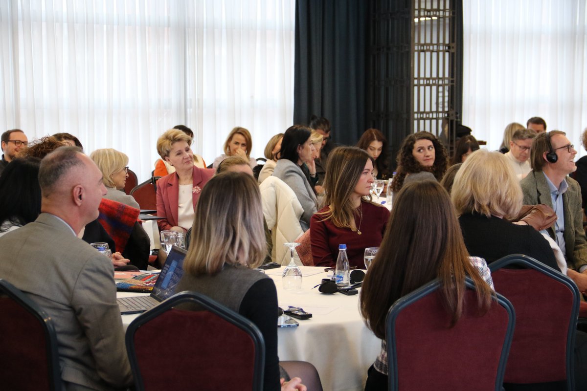 UNICEFKosovo's tweet photo. Happening now! A full house today with over 100 partners at UNICEF’s Annual Review Meeting 2024. 🙌 Grateful for their commitment and dedication to improving the lives of children, youth, and families in Kosovo. 💙👧👩‍🦽🧑‍🦯👦 #ForEveryChild #PartnershipsForChange https://t.co/1cNkbMpkxT