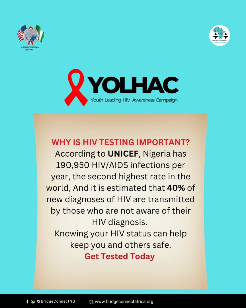 "Living with HIV doesn't mean living alone! Join an HIV support group to connect with others who understand your journey. Let's break the stigma &amp; support each other! #YOLHAC #EndHIVStigma #EndAIDS #PEPFARNigeria #PEPFARsmallgrants #BCAI"