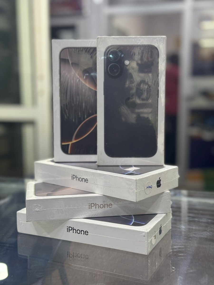 Sail_Gadgets's tweet photo. For all 16 models, colors and capacities 
16 128gb @ 3,000,000
16  256gb @ 3,500,000
16 pro 256gb @ 4,500,000
16 pro 512gb@ 5,100,000
16 promax 256gb@ 5,000,000
16 promax 512gb@ 5,850,000
16 promax 1TB @ 6,750,000
Call 📞 us on 0706682436 or 
Find us at Kooki Towers Shop 531 https://t.co/klcaa1XCxZ