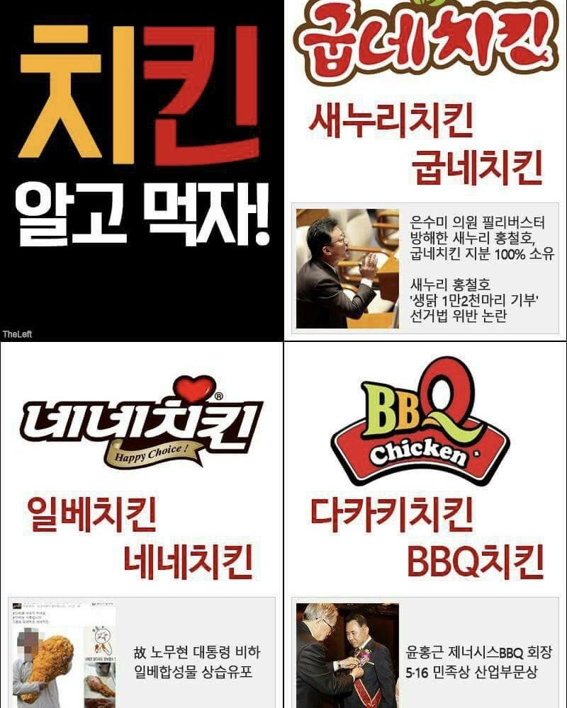 노무현 대통령을 조롱하고 모욕했던 일베치킨들. 
불매로 본때를 보여줍시다.