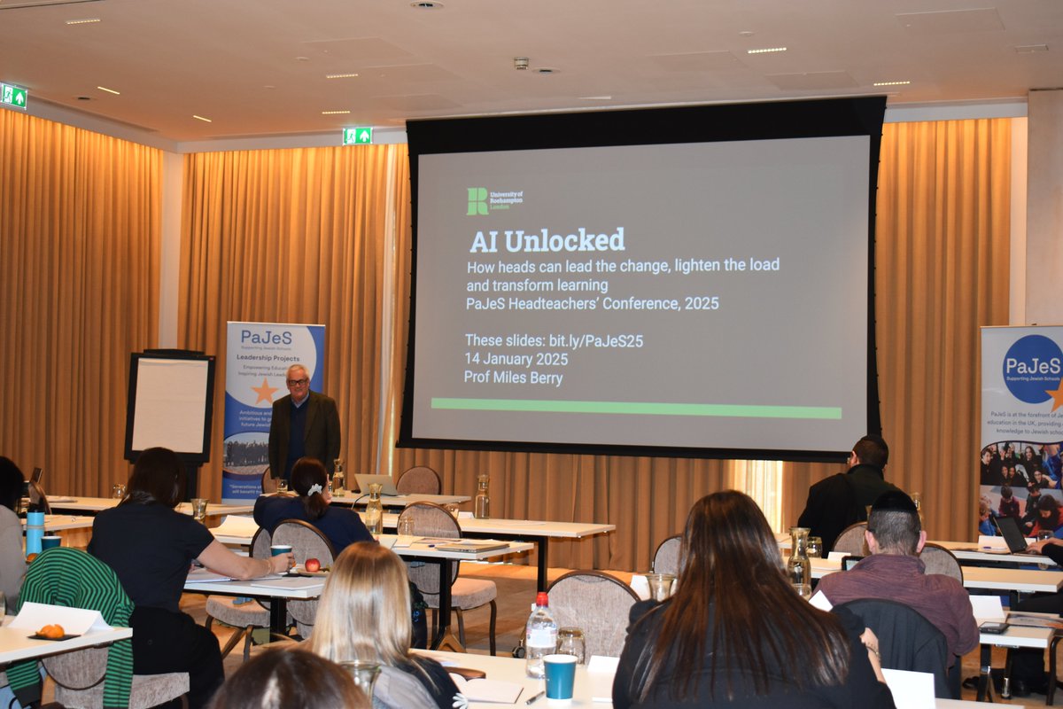 What a fantastic finale to our Heads Conference! 🌟
After lunch and a stroll through <a href="/TheGroveHotel/">TheGroveHotel</a> 's beautiful grounds, we explored AI Unlocked with <a href="/mberry/">Prof. Miles Berry</a> . His insights into leading with AI to transform education left us inspired for the future.