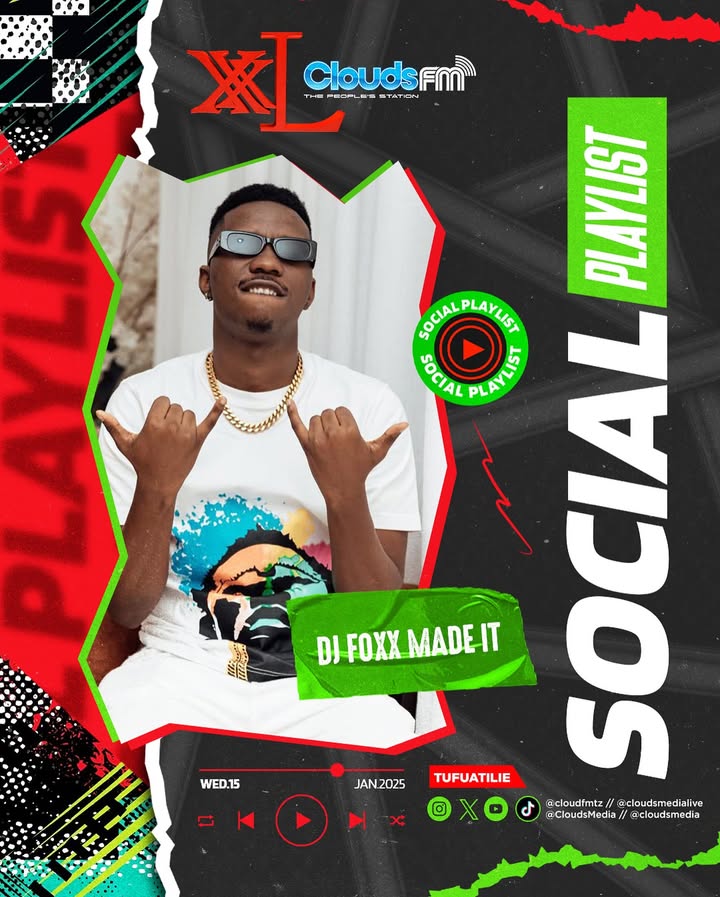 frankkachelewaa's tweet photo. @foxxmadeit ndie DJ wetu wa leo kwenye #SocialPlaylist ya #DoubleXL , kuanzia saba mchana mpka kumi kamili jioni๐ฅ Cc @KenTheRemedy @meena_ally @msanuaji @CloudsMediaLive , producer @iamcousin_e https://t.co/hWzKsCIsyU