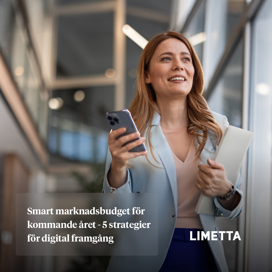 Smart digital budgetering är en strategisk approach som maximerar värdet av varje investerad krona i din digitala marknadsbudget. 
Läs mer: limetta.se/tips-metoder-f…